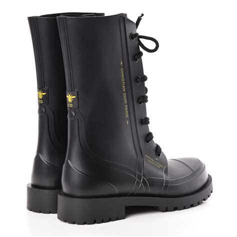 dior rubber boots price|CHRISTIAN DIOR Rubber Diorcamp Boots 37.5 Black.